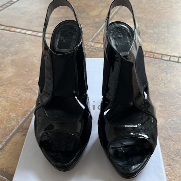 Black Dior Stretch Sandal size 39 - Picture 3 of 5
